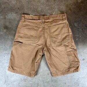 Wrangler Authentics Men's Khaki Carpenter Shorts Size 32 Utility Workwear